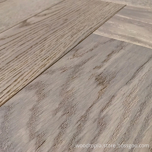 Sale Herringbone Brushed Oak Engineered Wood 15mm Thickness